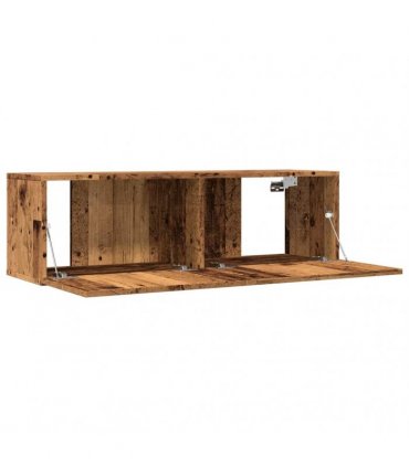 vidaXL TV Cabinets Wall-mounted 2 pcs Old Wood 100x30x30 cm