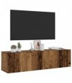 vidaXL Wall Mounted TV Cabinet Old Wood 120x30x30 cm Engineered Wood