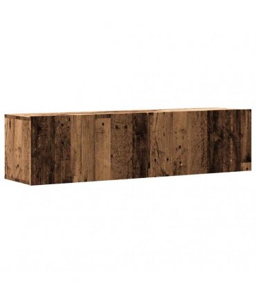 vidaXL Wall Mounted TV Cabinet Old Wood 120x30x30 cm Engineered Wood