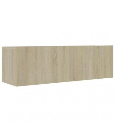 vidaXL TV Cabinet Sonoma Oak 100x30x30 cm Engineered Wood