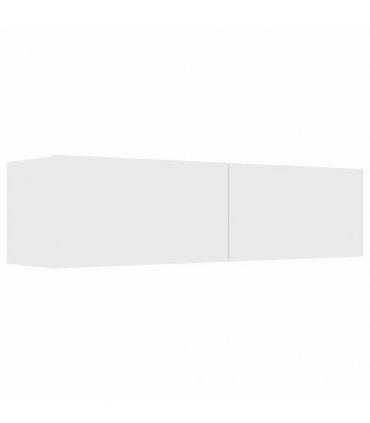 vidaXL TV Cabinet | White | Engineered Wood | Medium | Drop-Down | TV Cabinet