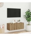 vidaXL Wall Mounted TV Cabinet Artisan Oak 80x30x30 cm Engineered Wood