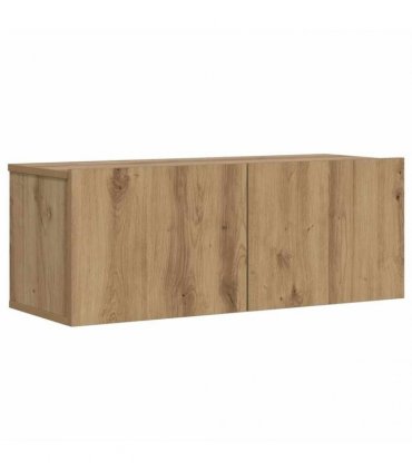 vidaXL Wall Mounted TV Cabinet Artisan Oak 80x30x30 cm Engineered Wood