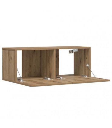 vidaXL Wall Mounted TV Cabinet Artisan Oak 80x30x30 cm Engineered Wood
