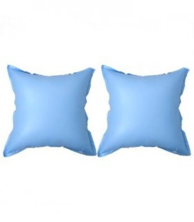 vidaXL Inflatable Winter Air Pillows for Above-Ground Pool Cover 2 pcs — Colour: Blue, Size: 110 x 110 x 60 cm