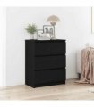 vidaXL Sideboard Black Oak 60x35x76 cm Engineered Wood