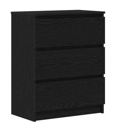 vidaXL Sideboard Black Oak 60x35x76 cm Engineered Wood