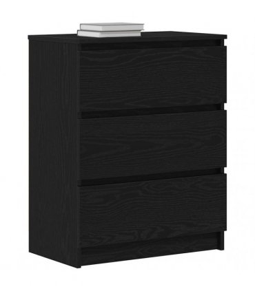 vidaXL Sideboard Black Oak 60x35x76 cm Engineered Wood