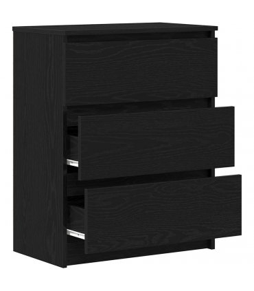vidaXL Sideboard Black Oak 60x35x76 cm Engineered Wood