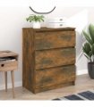 vidaXL Sideboard Smoked Oak 60x35x76 cm Engineered Wood