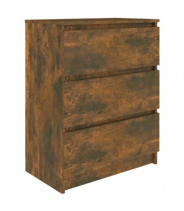 vidaXL Sideboard Smoked Oak 60x35x76 cm Engineered Wood
