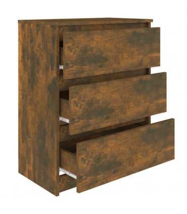 vidaXL Sideboard Smoked Oak 60x35x76 cm Engineered Wood
