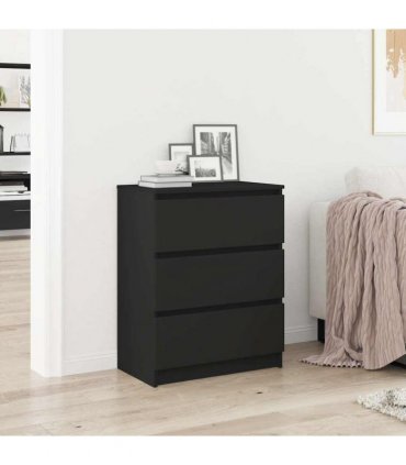 vidaXL Sideboard Black 60x35x76 cm Engineered Wood