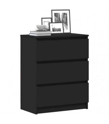 vidaXL Sideboard Black 60x35x76 cm Engineered Wood