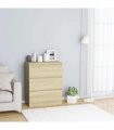 vidaXL Sideboard Sonoma Oak 60x35x76 cm Engineered Wood