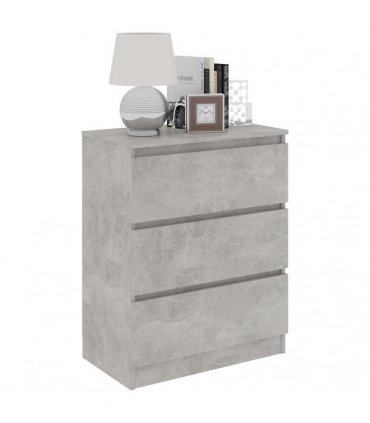 vidaXL Sideboard Concrete Grey 60x35x76 cm Engineered Wood
