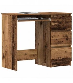 vidaXL Desk Old Wood 90x45x76 cm Engineered Wood