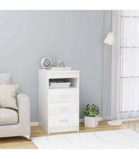 vidaXL Drawer Cabinet | White | Engineered wood | Compact | Drawer Cabinet