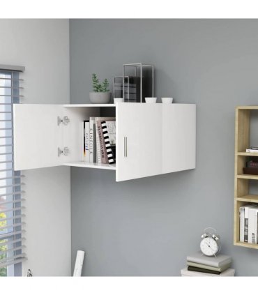 vidaXL Wall Mounted Cabinet White 80x39x40 cm Engineered Wood