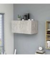 vidaXL Wall Mounted Cabinet Concrete Grey 80x39x40 cm Engineered Wood