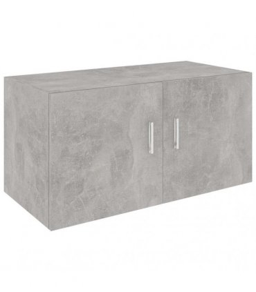 vidaXL Wall Mounted Cabinet Concrete Grey 80x39x40 cm Engineered Wood