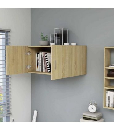 vidaXL Wall Mounted Cabinet Sonoma Oak 80x39x40 cm Engineered Wood