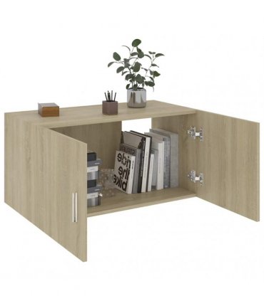 vidaXL Wall Mounted Cabinet Sonoma Oak 80x39x40 cm Engineered Wood