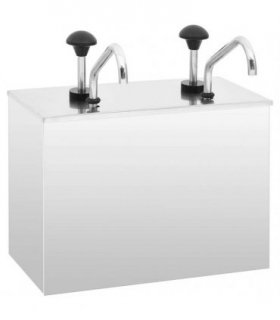vidaXL Sauce Dispenser Stainless Steel 2 x 3.5 L