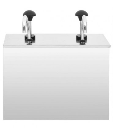 vidaXL Sauce Dispenser Stainless Steel 2 x 3.5 L