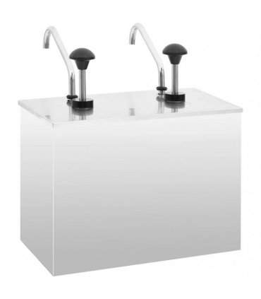 vidaXL Sauce Dispenser Stainless Steel 2 x 3.5 L