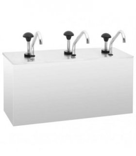 vidaXL Sauce Dispenser Stainless Steel 3 x 3.5 L