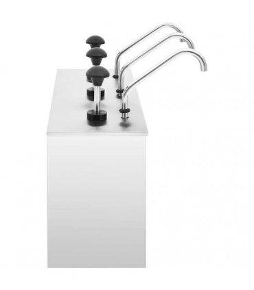 vidaXL Sauce Dispenser Stainless Steel 3 x 3.5 L