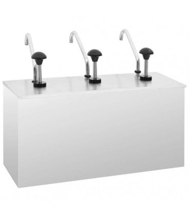 vidaXL Sauce Dispenser Stainless Steel 3 x 3.5 L