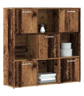 vidaXL Bookshelf Old Wood 90x28x90 cm Engineered Wood