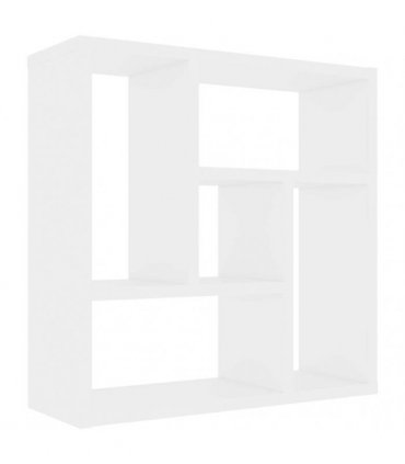 vidaXL Wall Shelf White 45.1x16x45.1 cm Engineered Wood