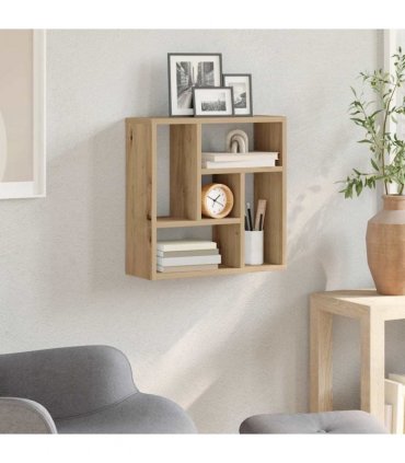 vidaXL Wall Shelf Artisan Oak 45x16x45 cm Engineered Wood