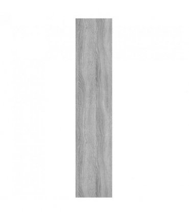 vidaXL Wall Shelf Grey Sonoma 90x16x78 cm Engineered Wood