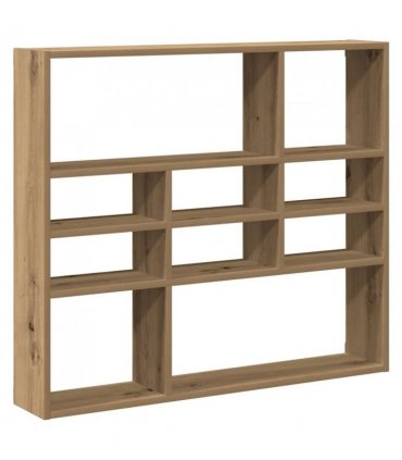 vidaXL Wall Shelf Artisan Oak 90x16x78 cm Engineered Wood