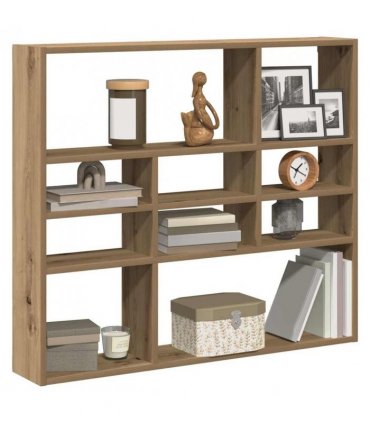 vidaXL Wall Shelf Artisan Oak 90x16x78 cm Engineered Wood