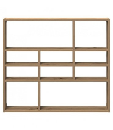 vidaXL Wall Shelf Artisan Oak 90x16x78 cm Engineered Wood