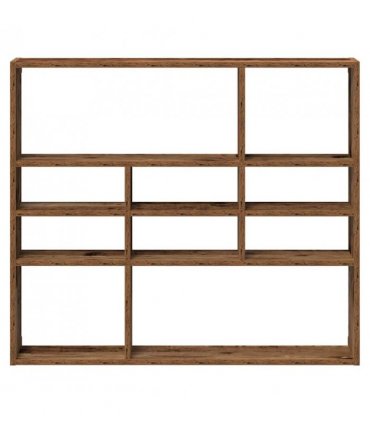 vidaXL Wall Shelf Old Wood 90x16x78 cm Engineered Wood