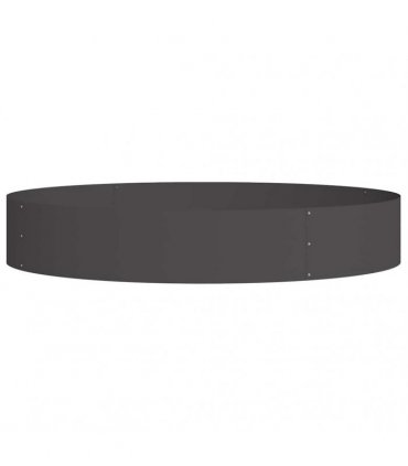 vidaXL Planter Ring Black 120 x 120 x 20 cm Cold-rolled Steel