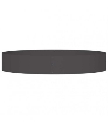 vidaXL Planter Ring Black 120 x 120 x 20 cm Cold-rolled Steel