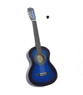 vidaXL Classical Guitar for Beginner and Kids Blue 1/2 34"