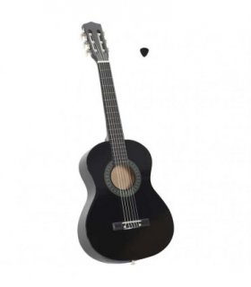 vidaXL Classical Guitar for Beginner and Kids Black 1/2 34"