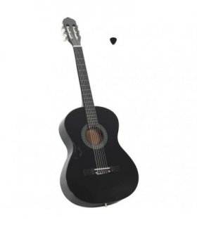 vidaXL Classical Guitar for Beginner Black 4/4 39" Basswood