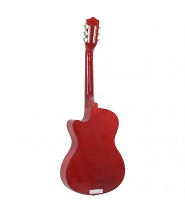 vidaXL Western Acoustic Cutaway Guitar with 6 Strings 38 Basewood — Colour: light brown
