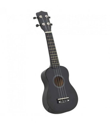 vidaXL Soprano Ukulele Set with Bag for Kids Black 23"