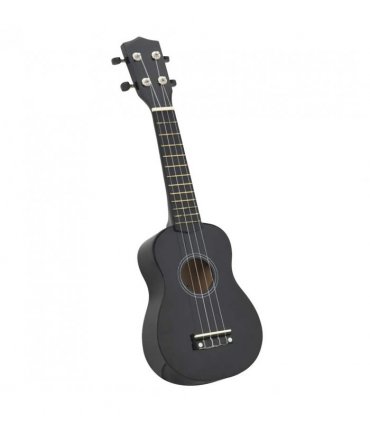 vidaXL Soprano Ukulele Set with Bag for Kids Black 21"