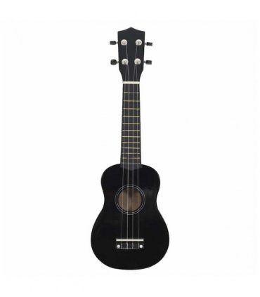 vidaXL Soprano Ukulele Set with Bag for Kids Black 21"